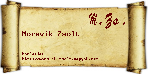 Moravik Zsolt névjegykártya